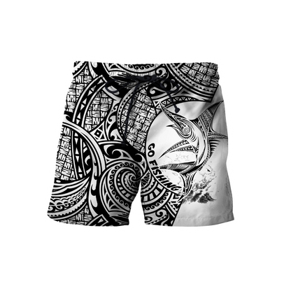Amazing Polynesian Go Fishing Marline Fish Personalized Unisex Deluxe Hoodie ML