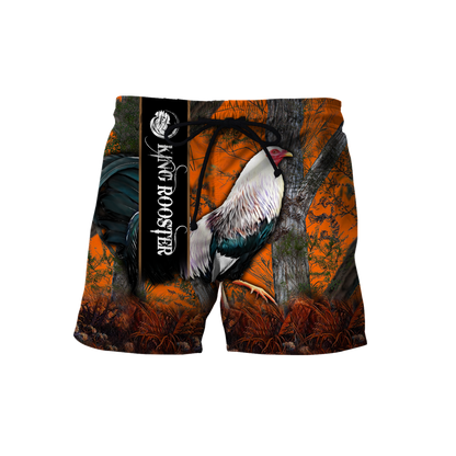 King Rooster Camo 3D All Over Printed Unisex Deluxe Hoodie ML