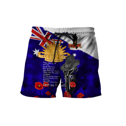 Premium Anzac Day Lest We Forget 3D All Over Printed PL