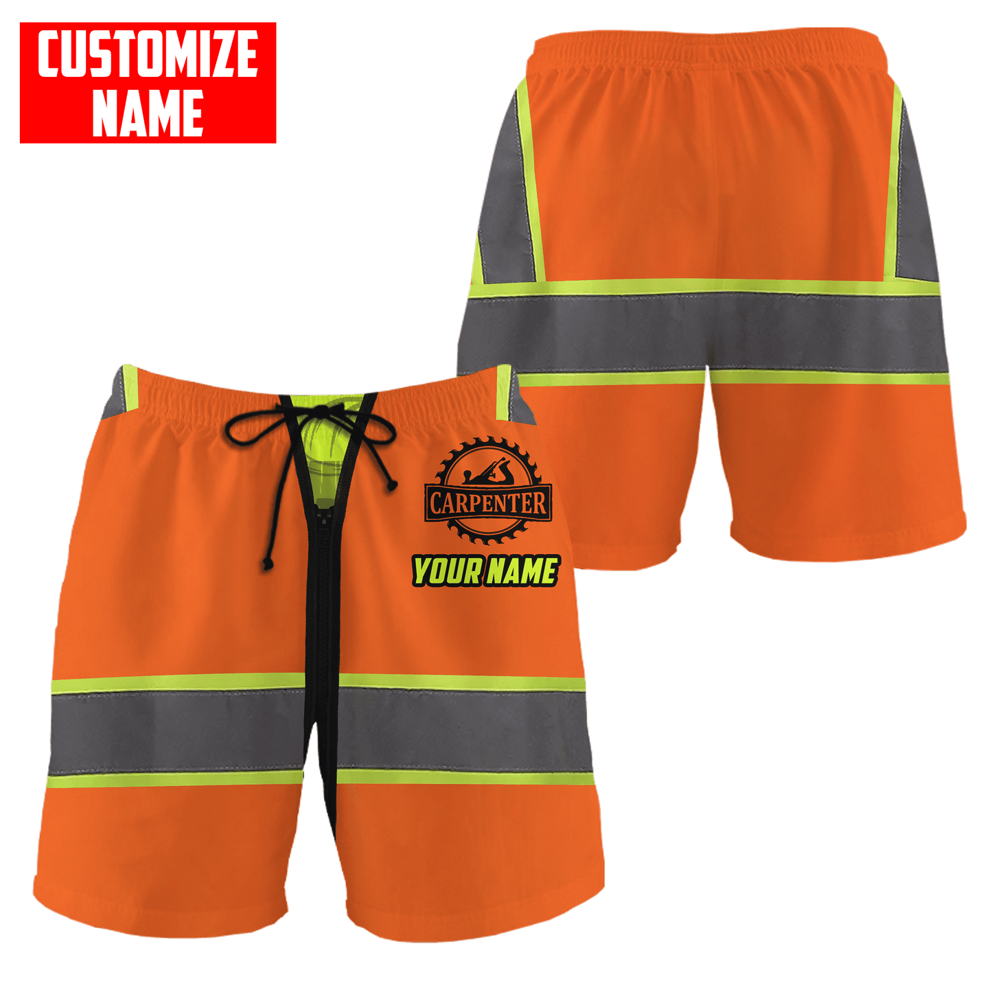 Personalized Name Carpenter 3D All Over Printed Unisex Safety Ver 5