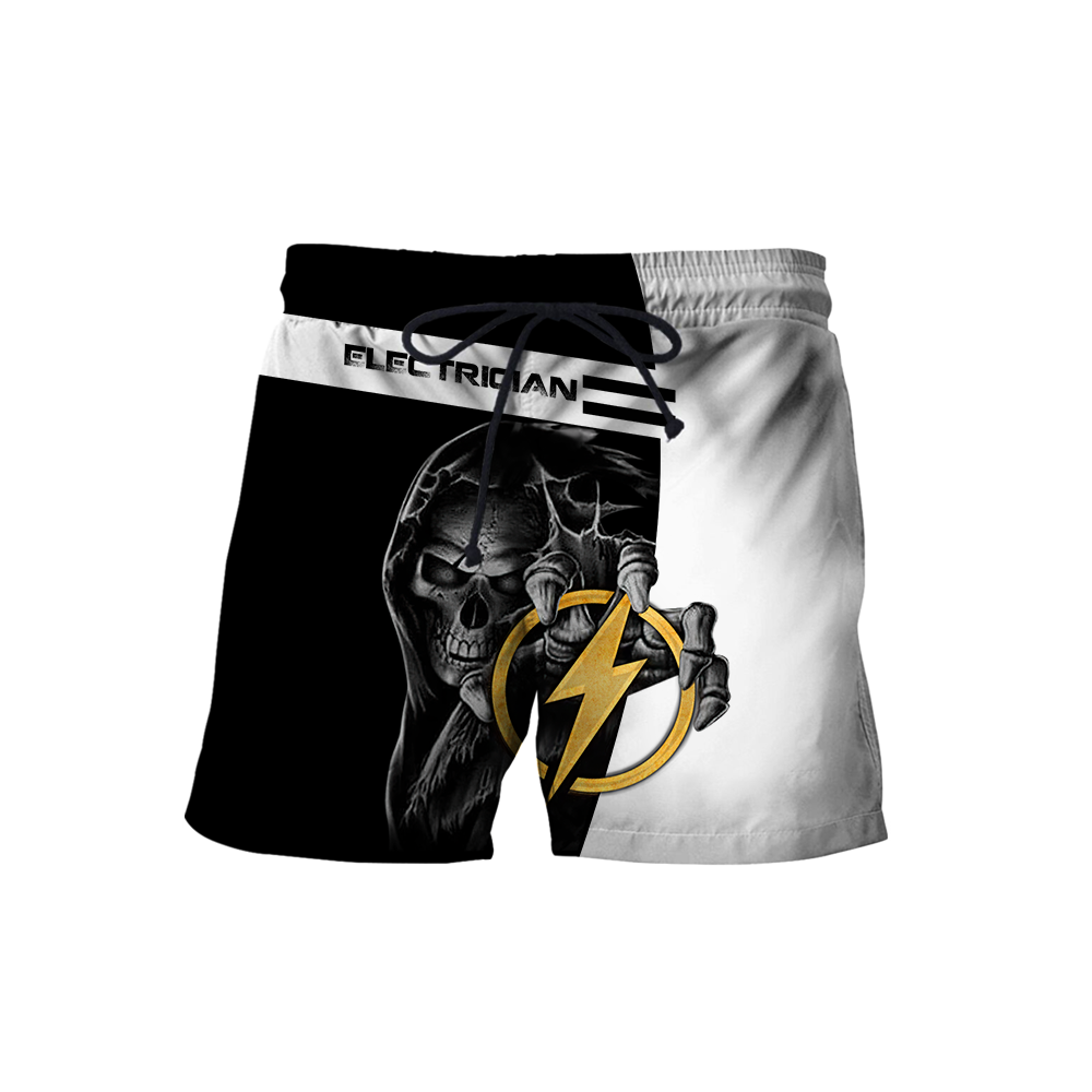 Premium Skull Electrician All Over Printed Shirts For Men And Women MEI