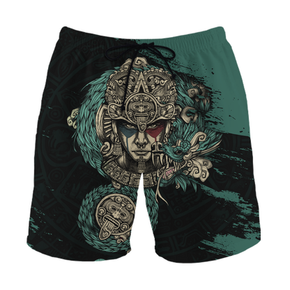 Aztec Warrior 3D All Over Printed Unisex Hoodie no3