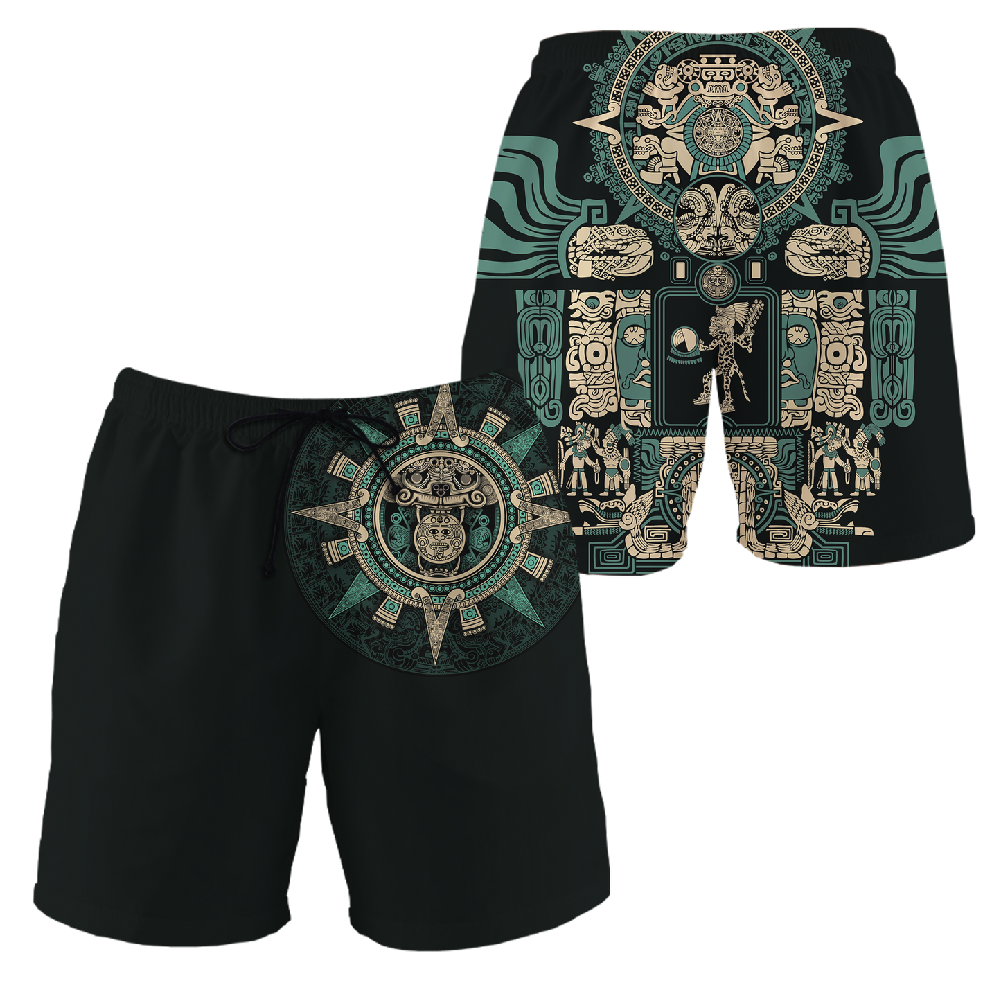 Aztec Mexican Blue 3D All Over Printed Unisex Shirts no1