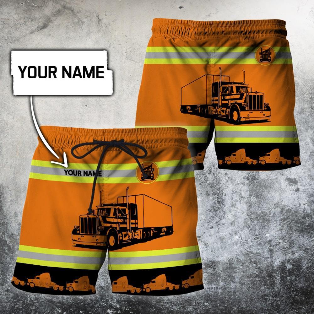 Customize Name Trucker 3D All Over Printed Unisex Shirts