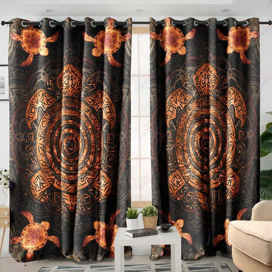 Awesome Sea Turtles Window Curtains SU160601