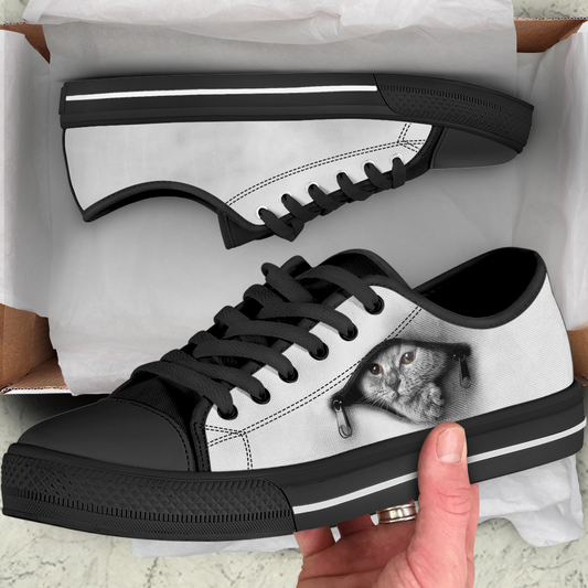 Cat Passion Low Top Shoes SU170306 - Amaze Style™-Shoes