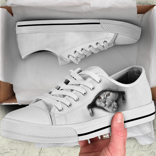 Cat Passion Low Top Shoes SU170307 - Amaze Style™-Shoes