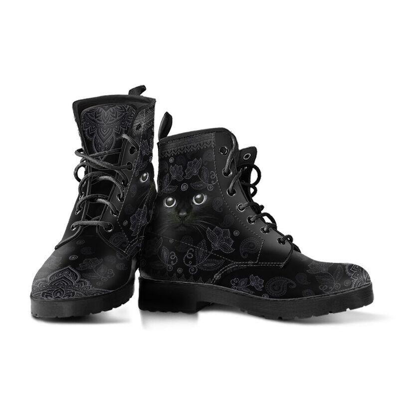 Cat Black Boots SU190353 - Amaze Style™-Shoes