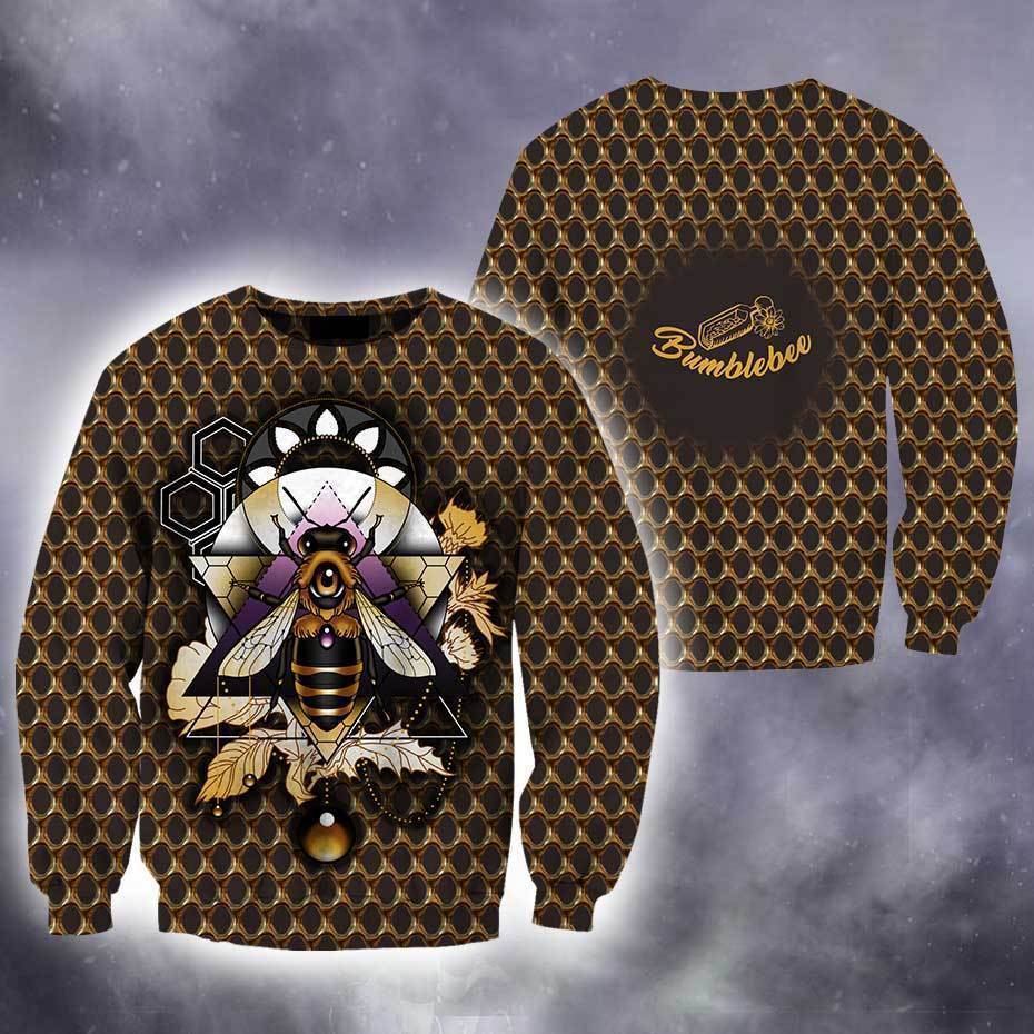 3D All Over Bumble Bee Hoodie - Amaze Style™-Apparel