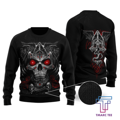 Tmarc Tee Blessing Skull 3D All Over Printed Unisex Shirts