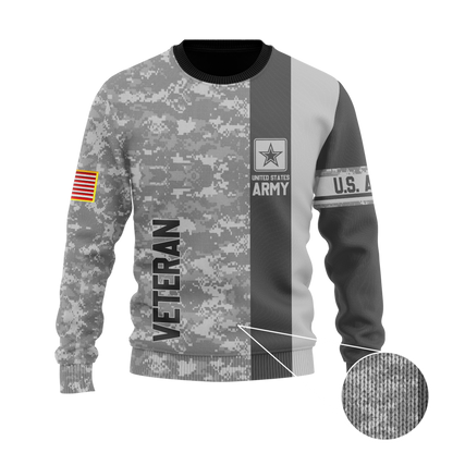Premium Unique US Army Veteran Polo All Over Printed