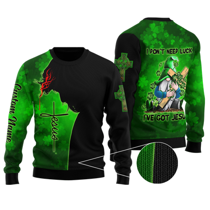 Irish Jesus 3D All Over Printed Unisex Shirts For Men And Women