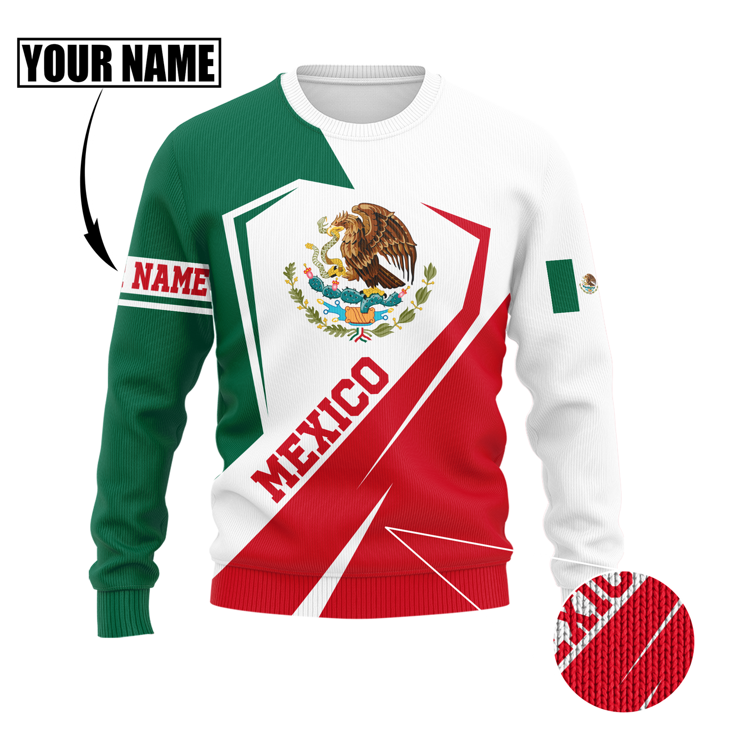 Mexico Hoodie Persionalized 3D All Over Printed Shirts