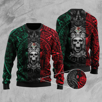 Mexican Aztec Warrior 3D All Over Printed Hoodie