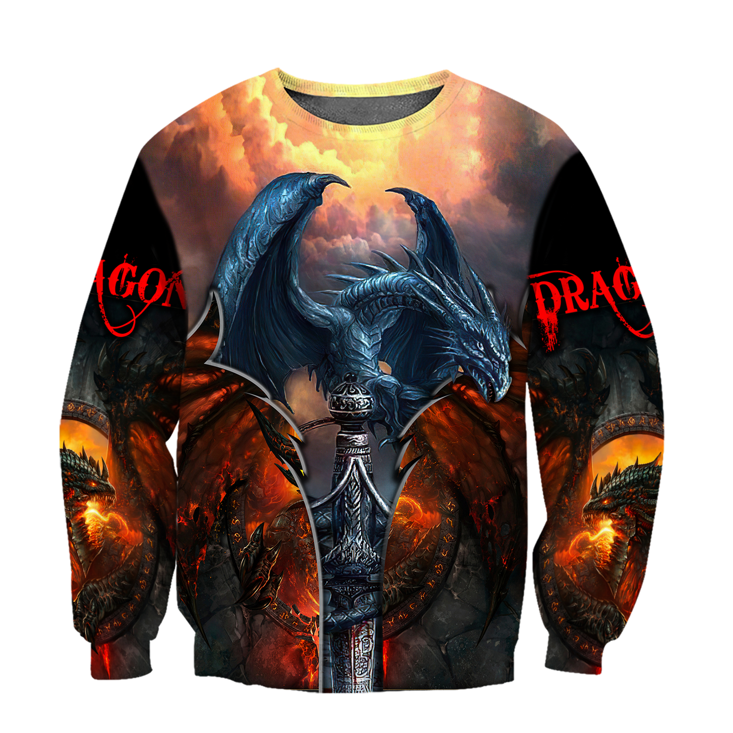 Premium Blue Dragon All Over Printed Shirts For Men And Women MEI