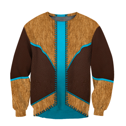 Cowboy Jacket No10 Cosplay 3D Over Printed Unisex Deluxe Hoodie ML