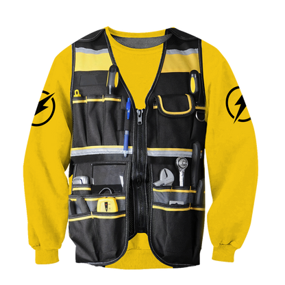 Premium Electrician And Lineman Safety All Over Printed Shirts For Men And Women MEI