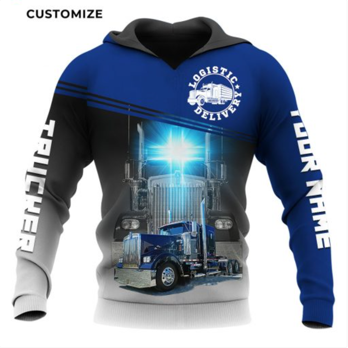 Premium Customized Trucker Combo Hoodie And Sweatpants MEI