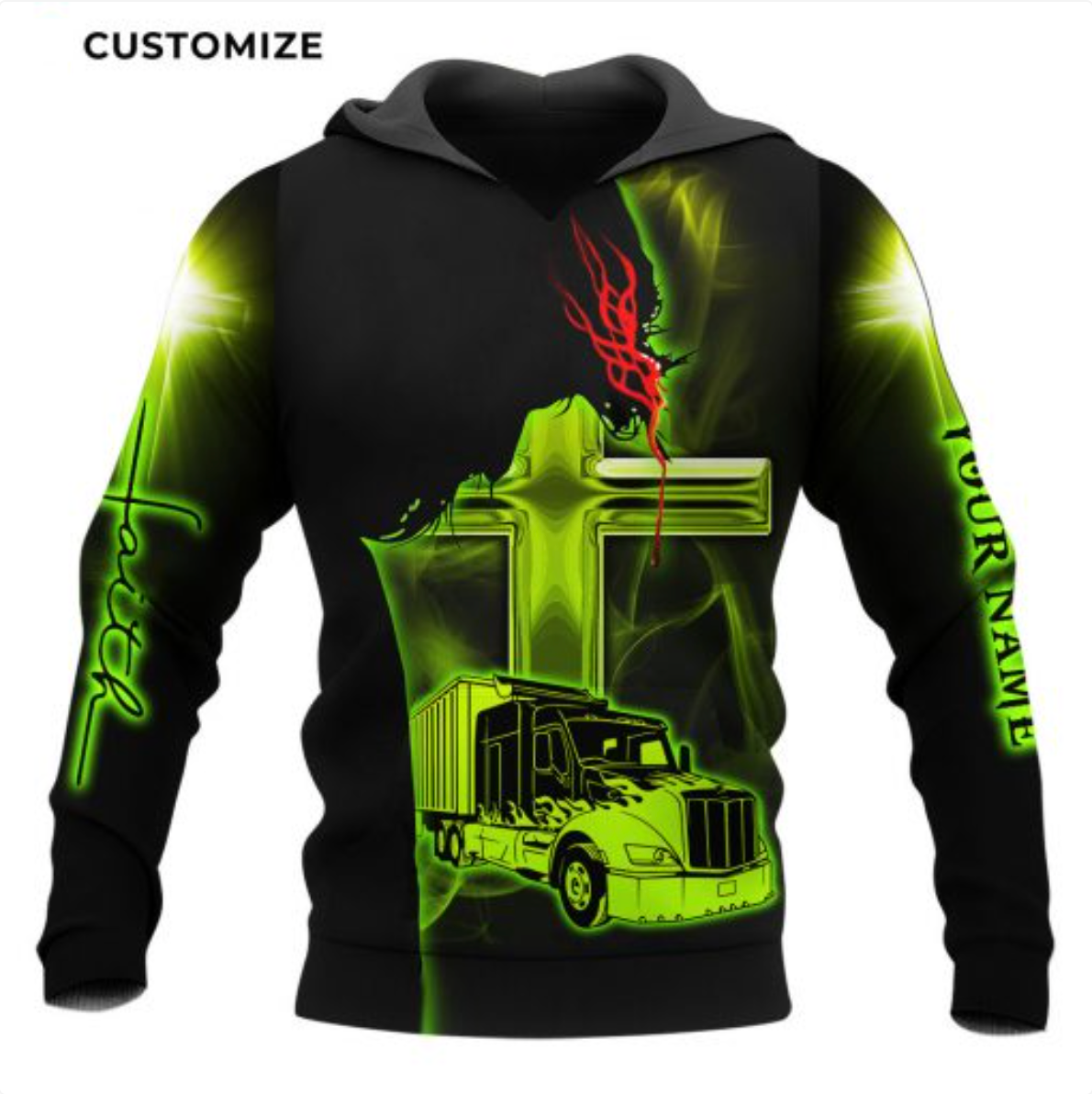 Premium Personalized Jesus Trucker Combo Hoodie And Sweatpants MEI