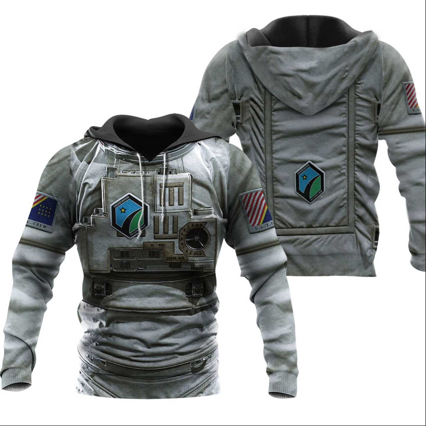 SPACE SUIT 3D ALL OVER PRINTED SHIRTS FOR MEN AND WOMEN MP918 - Amaze Style™-Apparel