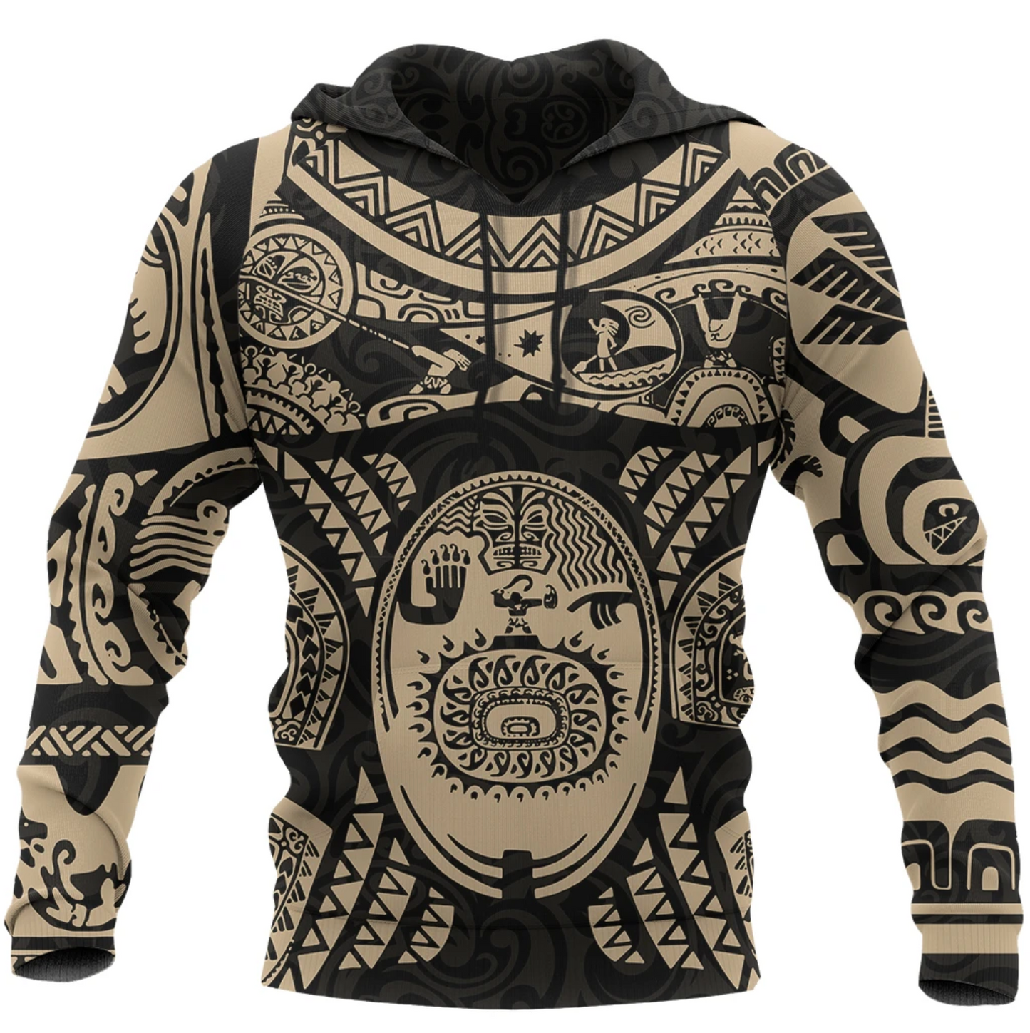 Maui Tattoo Shirt, Mini Maui Tattoo 3D Full Printing Pullover Hoodie MP981 - Amaze Style™-Apparel