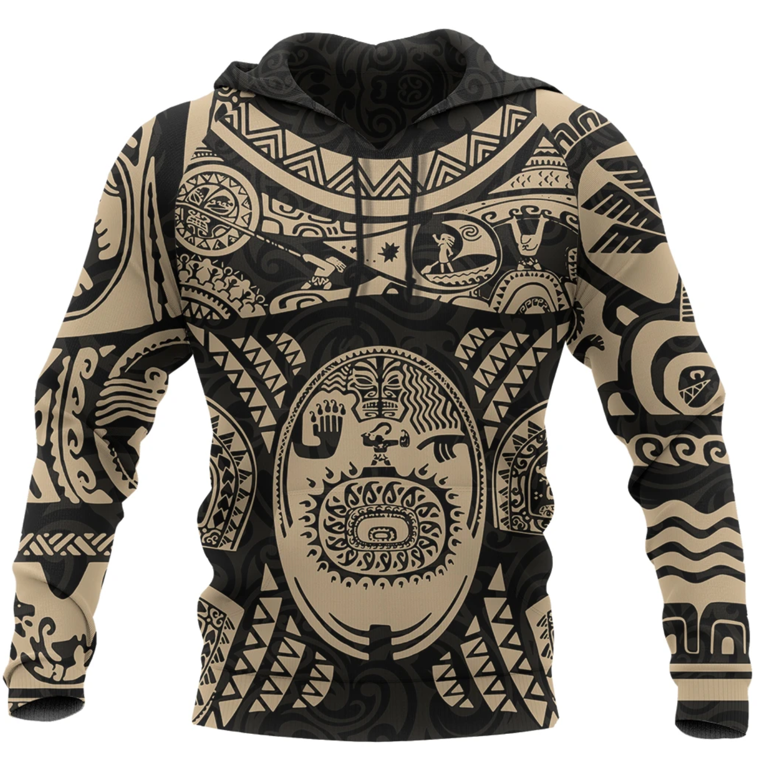 Maui Tattoo Shirt, Mini Maui Tattoo 3D Full Printing Pullover Hoodie MP981 - Amaze Style™-Apparel