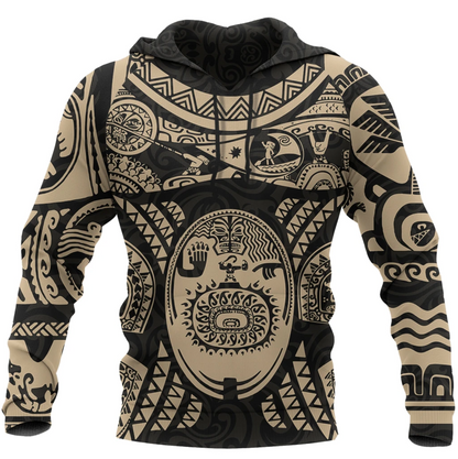 Maui Tattoo Shirt, Mini Maui Tattoo 3D Full Printing Pullover Hoodie MP981 - Amaze Style™-Apparel