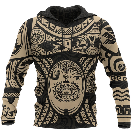 Maui Tattoo Shirt, Mini Maui Tattoo 3D Full Printing Pullover Hoodie MP981 - Amaze Style™-Apparel
