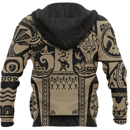 Maui Tattoo Shirt, Mini Maui Tattoo 3D Full Printing Pullover Hoodie MP981 - Amaze Style™-Apparel