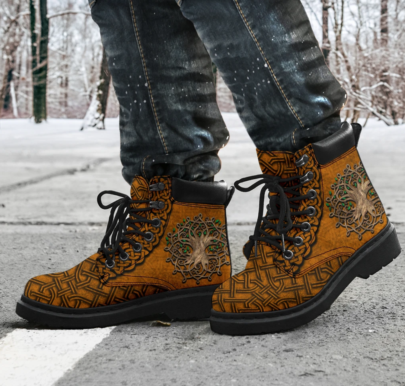 Celtic Tree Of Life Classic Boots For Men And Women TN