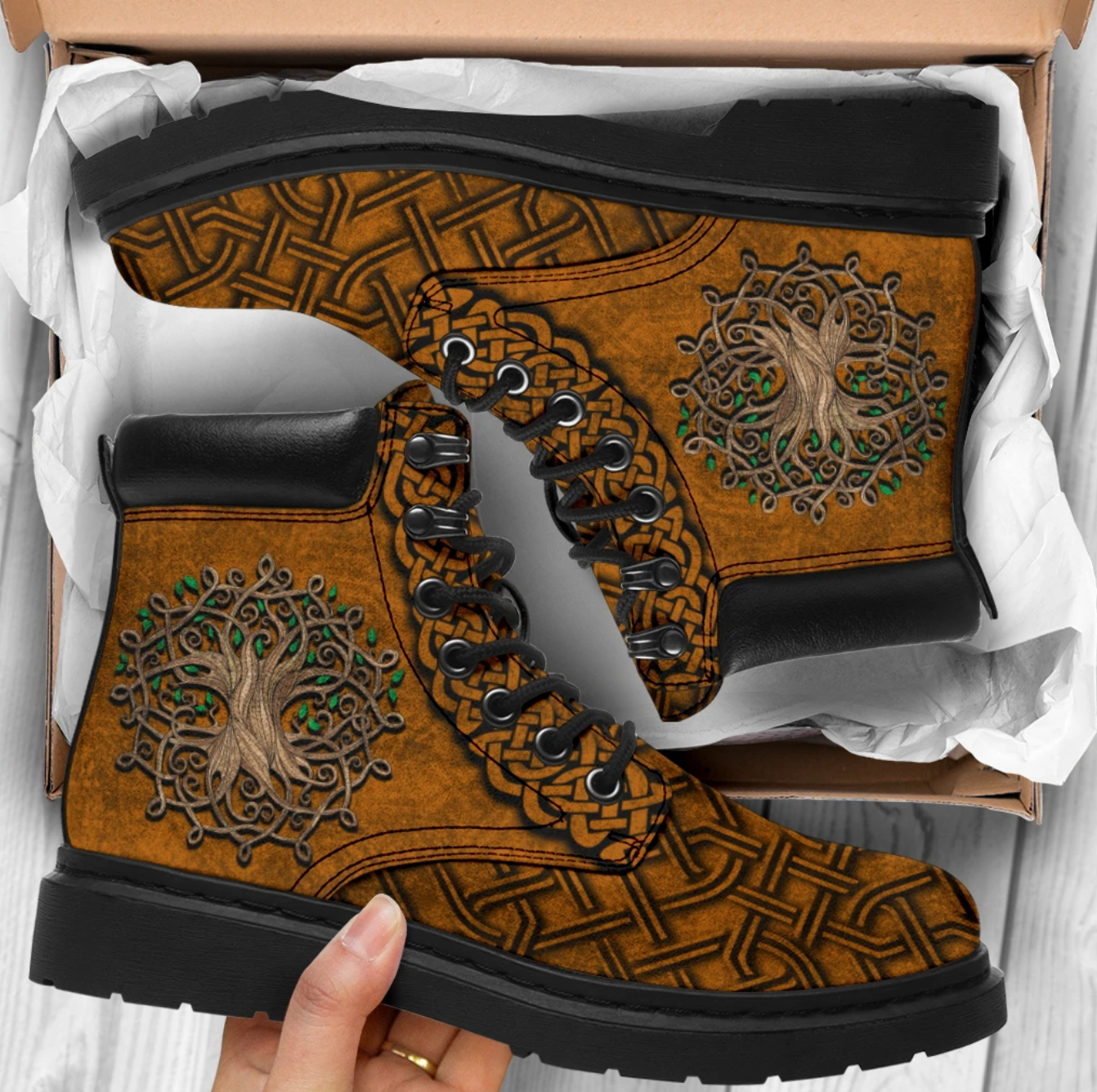 Celtic Tree Of Life Classic Boots For Men And Women TN