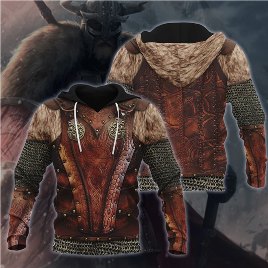 3D All Over Printed Viking Armor Shirts - Amaze Style™-Apparel