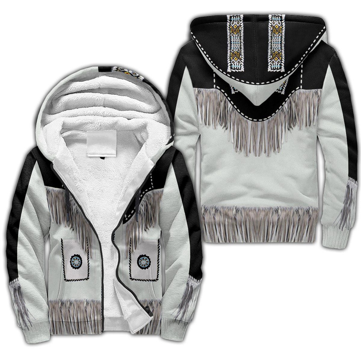 Cowboy Jacket No4 Cosplay 3D Over Printed Unisex Deluxe Hoodie ML