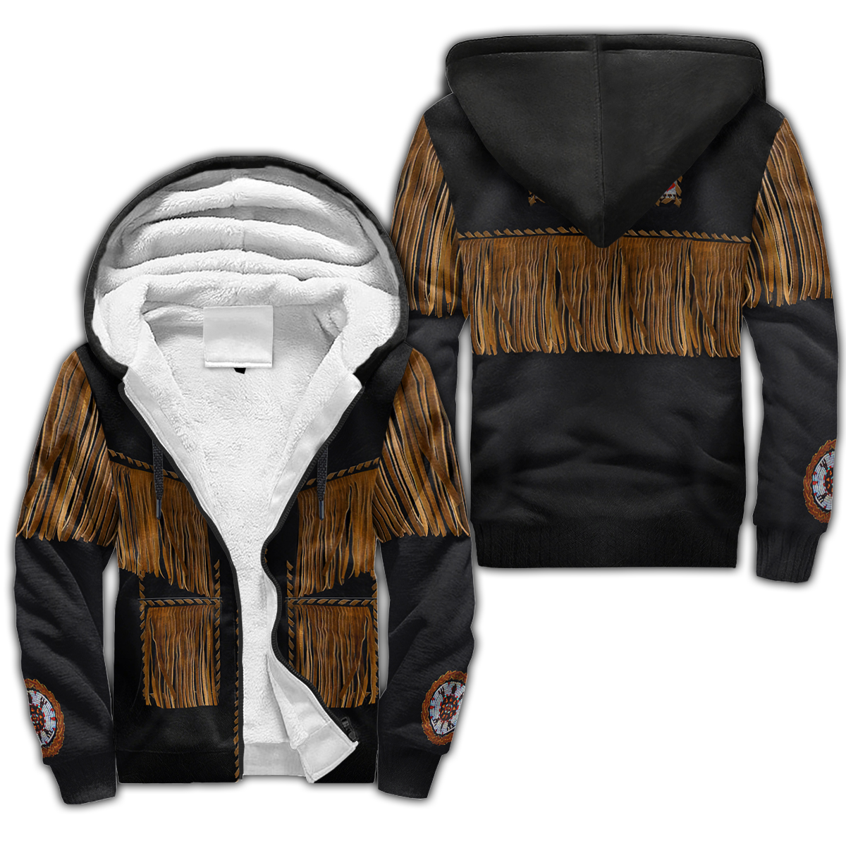 Cowboy Jacket No3 Cosplay 3D Over Printed Unisex Deluxe Hoodie