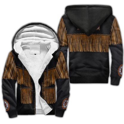 Cowboy Jacket No3 Cosplay 3D Over Printed Unisex Deluxe Hoodie