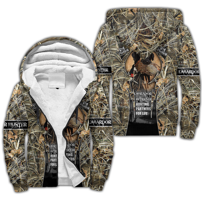 Hunting Labrador 3D Over Printed Unisex Deluxe Hoodie ML