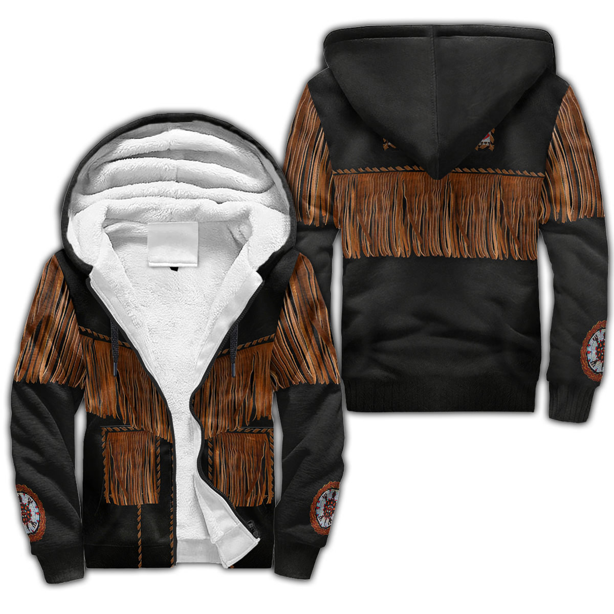 Cowboy Jacket No2 Cosplay 3D Over Printed Unisex Deluxe Hoodie ML