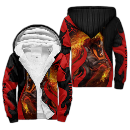 Black Horse 3D All Over Printed Unisex Shirts Pi112043