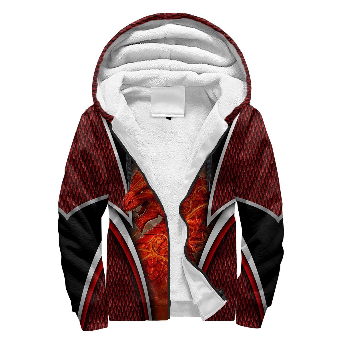 Premium Red Fire Dragon All Over Printed Shirts For Men And Women MEI