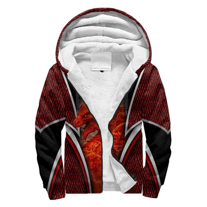 Premium Red Fire Dragon All Over Printed Shirts For Men And Women MEI