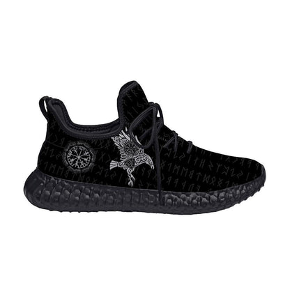 Vikings - The Raven of Odin Tattoo Shoes - Amaze Style™-