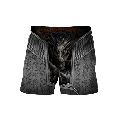 3D Tattoo and Dungeon Dragon Hoodie HAC27125-Apparel-NM-Shorts-S-Vibe Cosy™