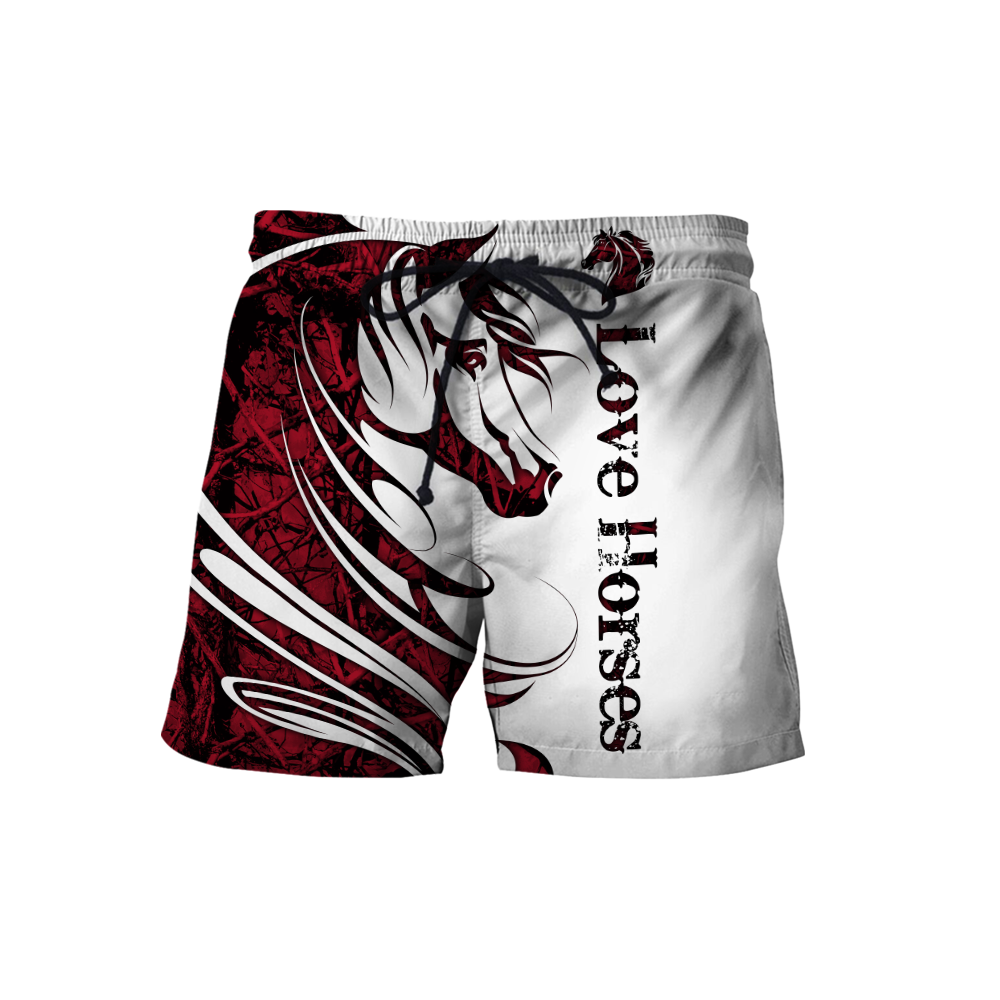 Horse Camo Red 3D All Over Printed Shirts Pi050501S1 - Amaze Style™-Apparel