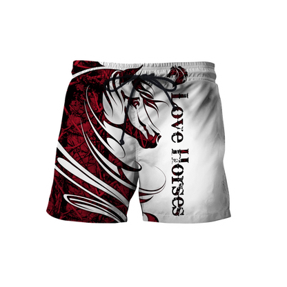 Horse Camo Red 3D All Over Printed Shirts Pi050501S1 - Amaze Style™-Apparel