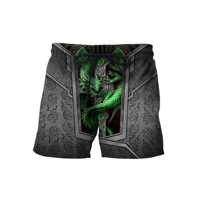 3D Tattoo and Dungeon Dragon Hoodie HAC27122-Apparel-NM-Shorts-S-Vibe Cosy™