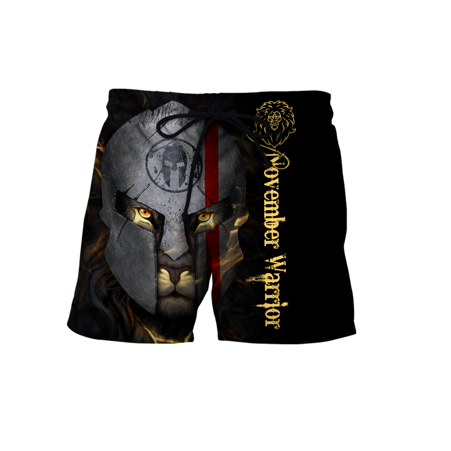 Custom Name November Spartan Lion Warrior 3D All Over Printed Unisex Shirts