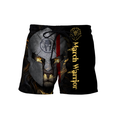 March Spartan Lion Warrior 3D All Over Printed Unisex Shirts