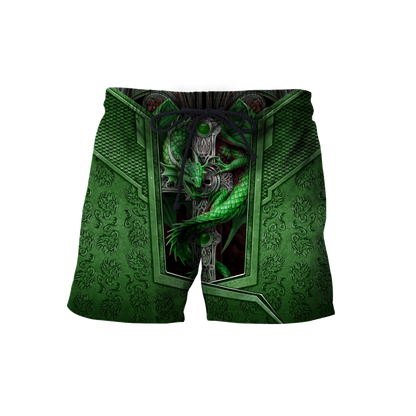 3D Tattoo and Dungeon Dragon Hoodie HAC27124-Apparel-NM-Shorts-S-Vibe Cosy™