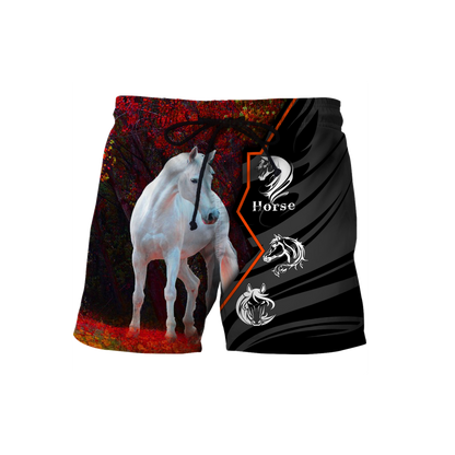 Beautiful Horse 3D All Over Printed shirt for Men and Women Pi040103-Apparel-MP-Shorts-S-Vibe Cosy™