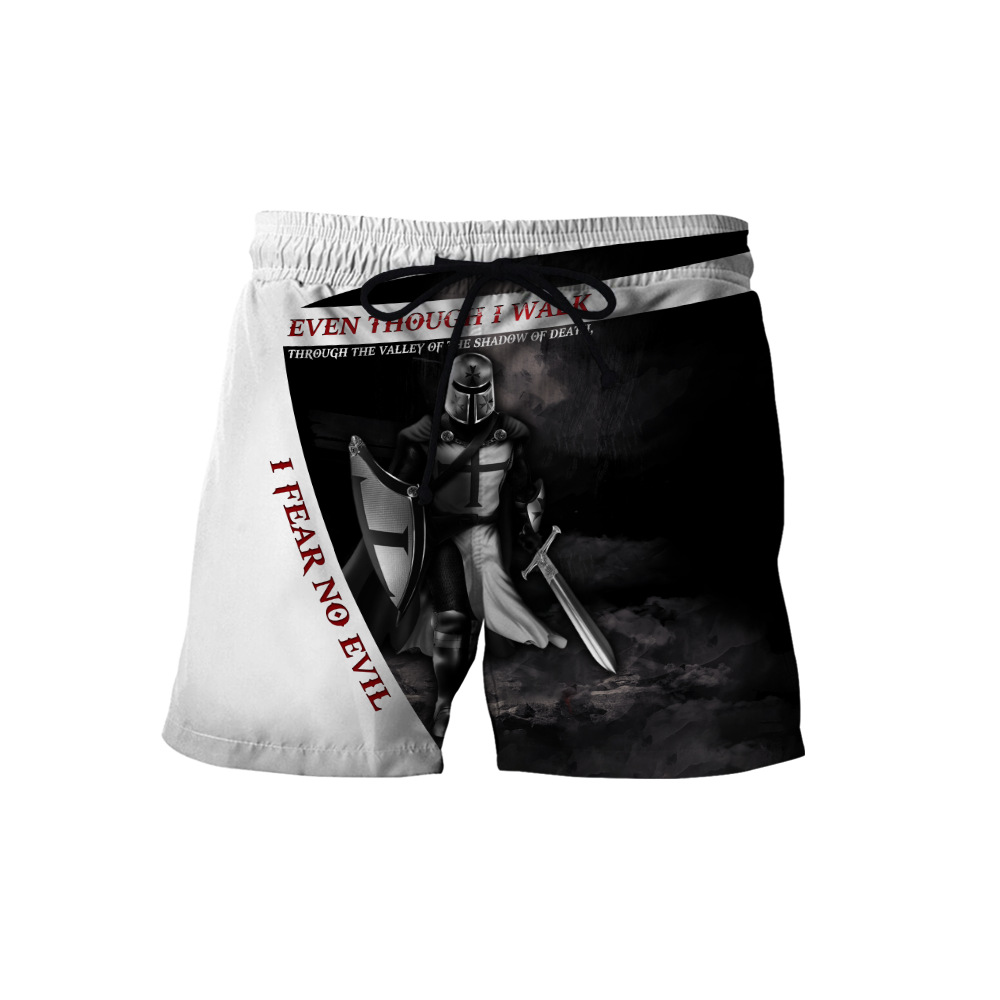 Premium Knight Templar I Fear No Evil All Over Printed Shirts For Men And Women MEI